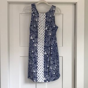 Lilly Pulitzer Blue and White Mini Dress